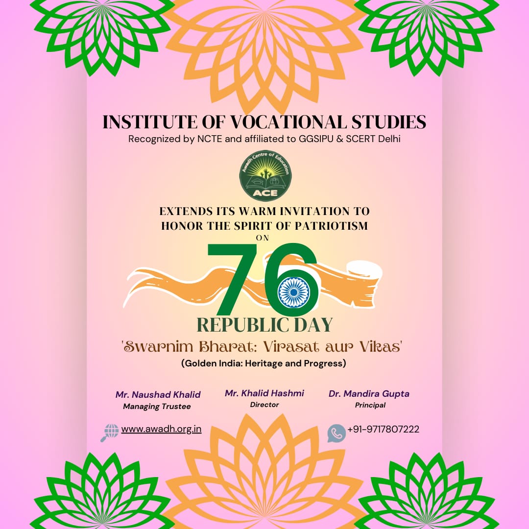 76th Republic Day Celebration by Institute of Vocational Studies