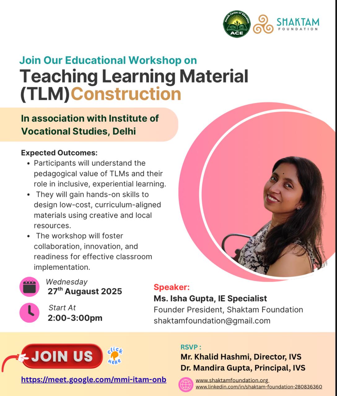 Workshop on TLM Construction by IVS