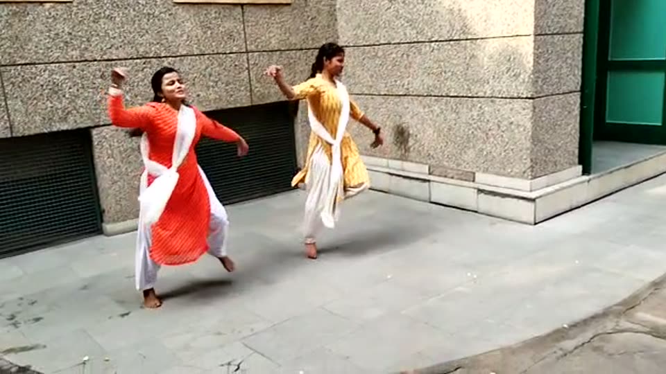 Students performing a dance at an IVS celebration